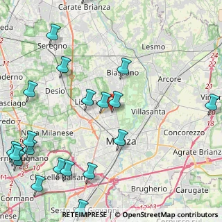 Mappa Via Alcide De Gasperi, 20854 Vedano Al Lambro MB, Italia (6.062)