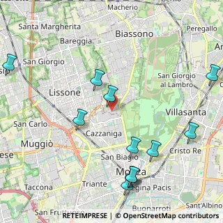 Mappa Via Alcide De Gasperi, 20854 Vedano Al Lambro MB, Italia (2.57917)