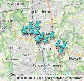 Mappa Via Guglielmo Oberdan, 20813 Bovisio-masciago MB, Italia (1.16929)