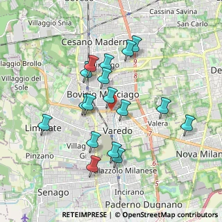 Mappa Via Guglielmo Oberdan, 20814 Varedo MB, Italia (1.7)