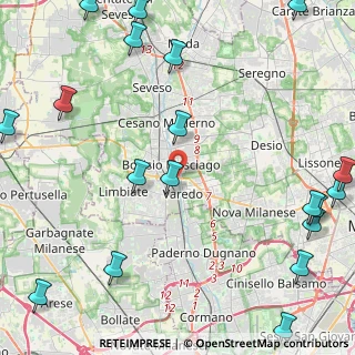 Mappa Via Guglielmo Oberdan, 20814 Varedo MB, Italia (6.7365)