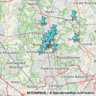 Mappa Via Guglielmo Oberdan, 20814 Varedo MB, Italia (2.32417)