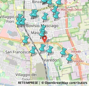 Mappa Via Oberdan, 20813 Bovisio-Masciago MB, Italia (1.0915)