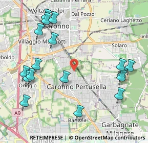 Mappa Via Washington, 21042 Caronno Pertusella VA, Italia (2.50944)