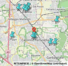 Mappa Via Washington, 21042 Caronno Pertusella VA, Italia (2.32273)