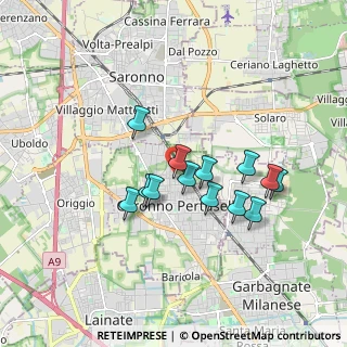 Mappa Via Washington, 21042 Caronno Pertusella VA, Italia (1.45154)