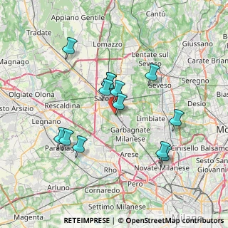 Mappa Via Washington, 21042 Caronno Pertusella VA, Italia (6.66308)