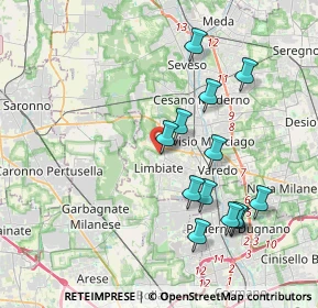 Mappa Via Fratelli Cairoli, 20812 Limbiate MB, Italia (3.8)