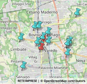 Mappa SP527, 20813 Bovisio-Masciago MB, Italia (1.60133)