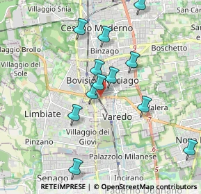 Mappa SP527, 20813 Bovisio-Masciago MB, Italia (1.96)