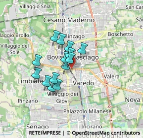 Mappa SP527, 20813 Bovisio-Masciago MB, Italia (1.21143)