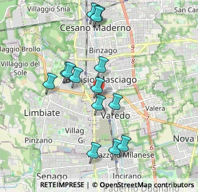 Mappa SP527, 20813 Bovisio-Masciago MB, Italia (1.75214)
