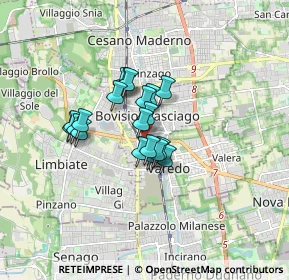 Mappa SP527, 20813 Bovisio-Masciago MB, Italia (1.11)