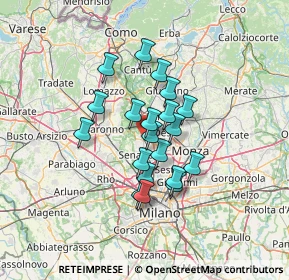 Mappa SP527, 20813 Bovisio-Masciago MB, Italia (9.8635)