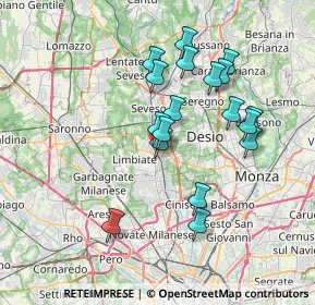Mappa SP527, 20813 Bovisio-Masciago MB, Italia (6.56778)