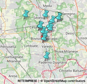 Mappa SP527, 20813 Bovisio-Masciago MB, Italia (2.65308)