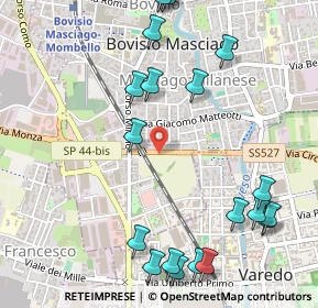 Mappa SP527, 20813 Bovisio-Masciago MB, Italia (0.6705)