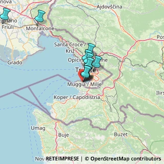 Mappa Salita Muggia Vecchia, 34015 Muggia TS, Italia (9.61364)