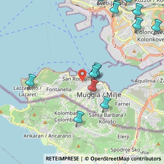 Mappa Salita Muggia Vecchia, 34015 Muggia TS, Italia (2.77357)