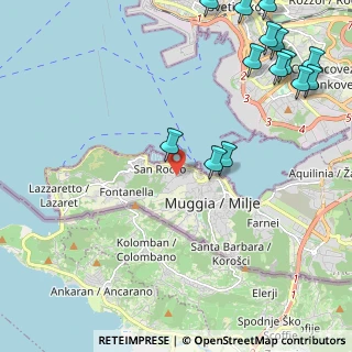 Mappa Salita Muggia Vecchia, 34015 Muggia TS, Italia (3.01643)
