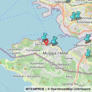 Mappa Salita Muggia Vecchia, 34015 Muggia TS, Italia (3.41714)
