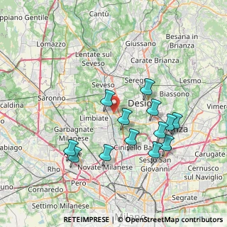 Mappa Via dei Mille, 20814 Varedo MB, Italia (7.33462)