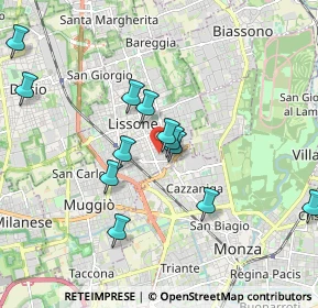 Mappa Via Gradisca, 20035 Lissone MB, Italia (1.81083)