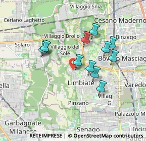 Mappa Via Generale Cantore, 20812 Limbiate MB, Italia (1.56)