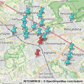 Mappa Via Bellingera, 20025 Legnano MI, Italia (2.10789)