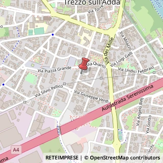 Mappa Via Giuseppe Mazzini, 37, 20056 Trezzo sull'Adda, Milano (Lombardia)