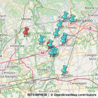 Mappa Via Pietro Micca, 20056 Trezzo sull'Adda MI, Italia (6.1275)