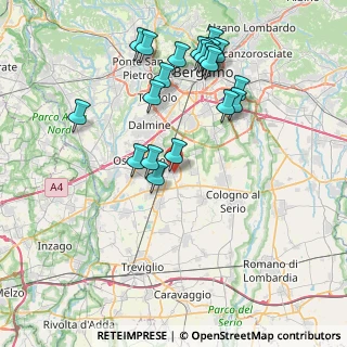 Mappa Via Antonio Meucci, 24049 Verdello BG, Italia (8.135)