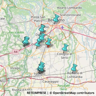 Mappa Via Antonio Meucci, 24049 Verdello BG, Italia (7.22824)