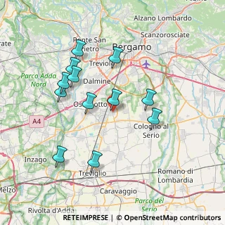 Mappa Via Antonio Meucci, 24049 Verdello BG, Italia (7.17833)