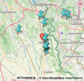 Mappa Via Monte Bianco, 28047 Oleggio NO, Italia (5.89727)