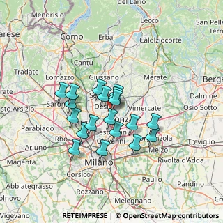 Mappa Via Cappuccina, 20851 Lissone MB, Italia (10.48947)