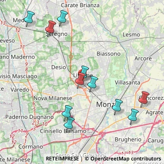 Mappa Via Cappuccina, 20851 Lissone MB, Italia (4.64364)