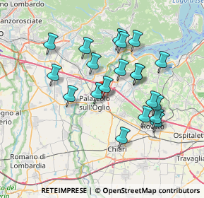 Mappa Via Giacomo Puccini, 25036 Palazzolo sull'Oglio BS, Italia (6.6075)