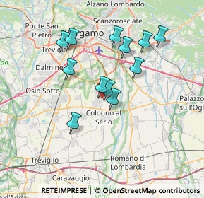 Mappa Via Basella, 24059 Urgnano BG, Italia (6.27)