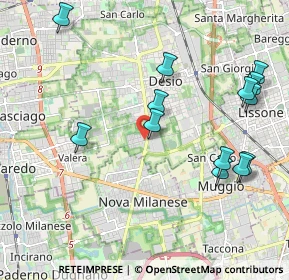 Mappa Via S. Vincenzo Dè Paoli, 20033 Desio MB, Italia (2.26538)