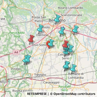 Mappa Via Adua, 24049 Verdello BG, Italia (7.65733)