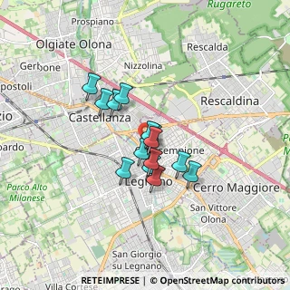 Mappa Piazza Monte Grappa, 20025 Legnano MI, Italia (1.11571)