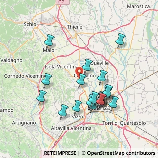 Mappa Via Monte Ortigara, 36030 Costabissara VI, Italia (7.406)