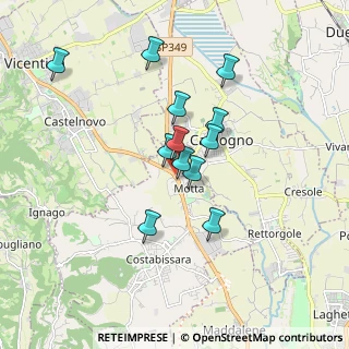 Mappa Via Monte Ortigara, 36030 Costabissara VI, Italia (1.425)