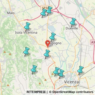 Mappa Via Monte Ortigara, 36030 Costabissara VI, Italia (4.89091)