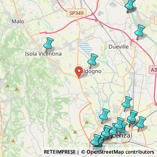 Mappa Via Monte Ortigara, 36030 Costabissara VI, Italia (7.2345)