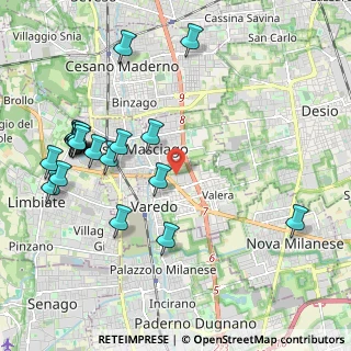 Mappa Via Monte Rosa, 20814 Varedo MB, Italia (2.378)