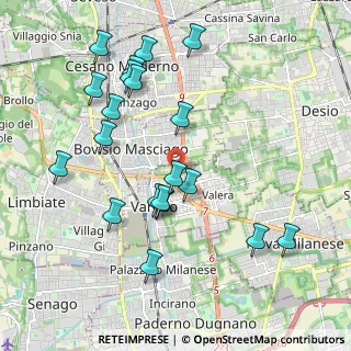 Mappa Via Monte Rosa, 20814 Varedo MB, Italia (2.103)