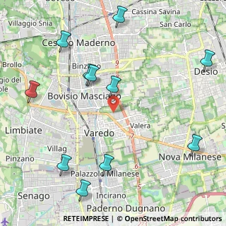Mappa Via Monte Rosa, 20814 Varedo MB, Italia (2.64364)
