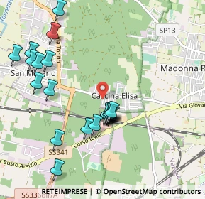 Mappa Via Ottorino Respighi, 21017 Cascina Elisa VA, Italia (1.055)
